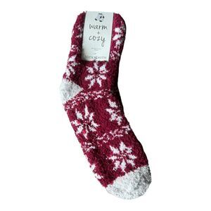 Sock Smith Warm and Cozy snowflake socks